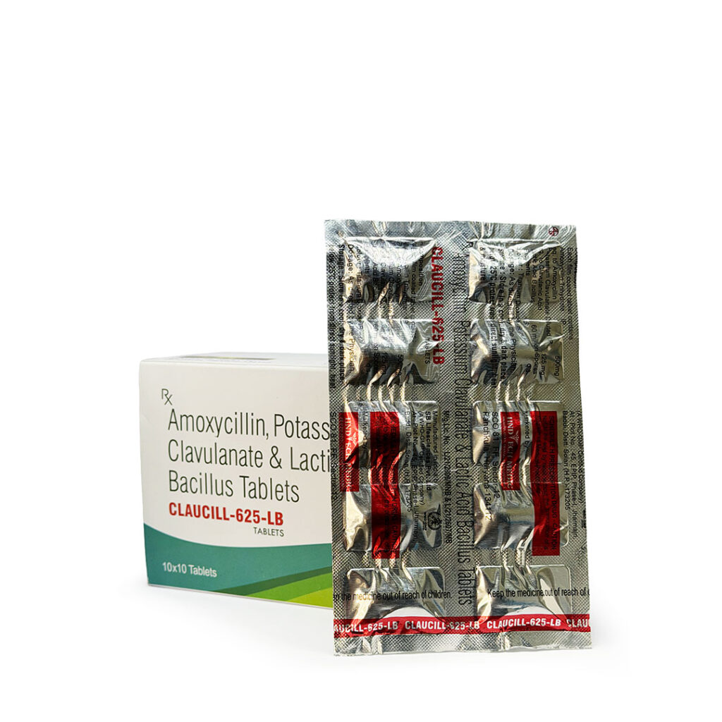 Claucill-625-LB Box & Tablets